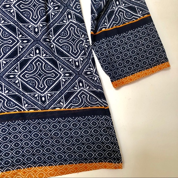 The Limited 3/4 Sleeve Sheer Blouse w/ Gold Bar - Picture 3 of 6